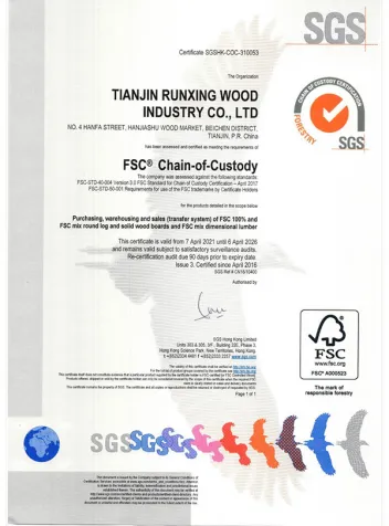 FSC certification-wood